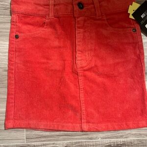NWT Girls Art Class Coral Corduroy Skirt Size 7/8 (M)